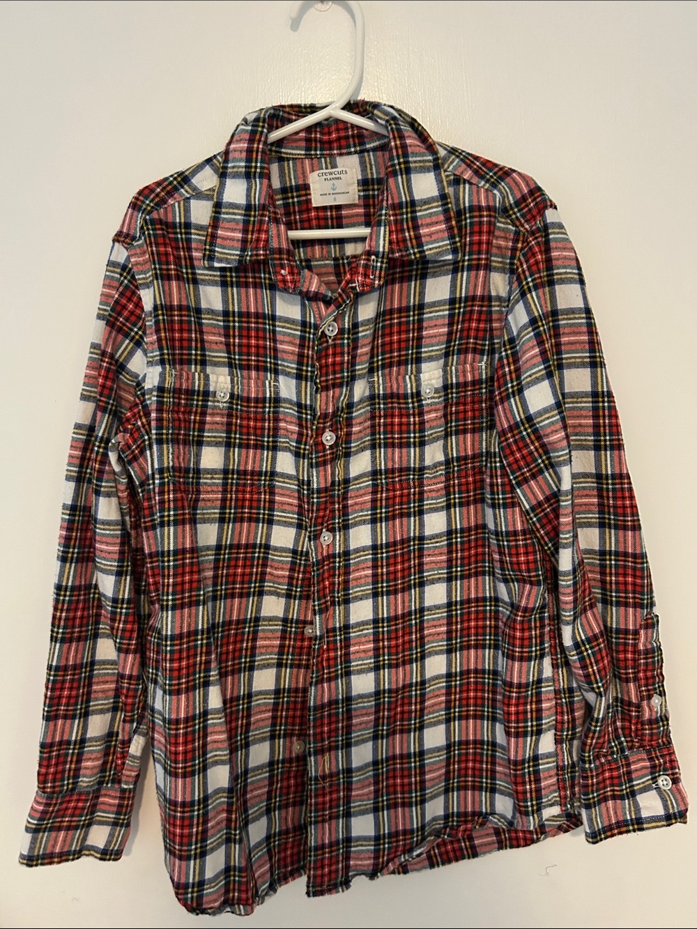 Club Room Red Plaid Button-Up Shirt